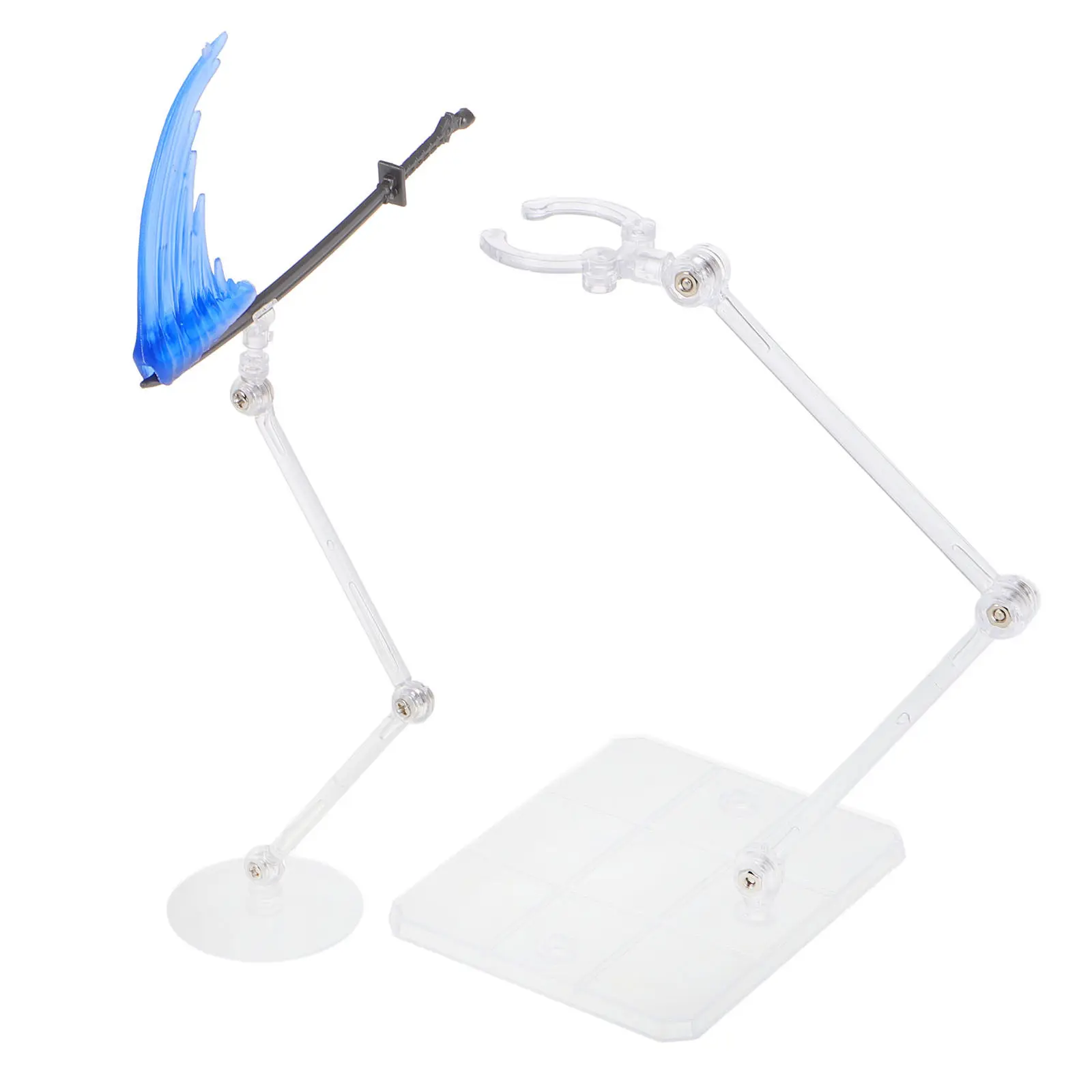 

1Set Sword Ornament Action Figure Stand Clear Display Base Assembly Support Holder for Dynamic Figure Display Home Office Decor