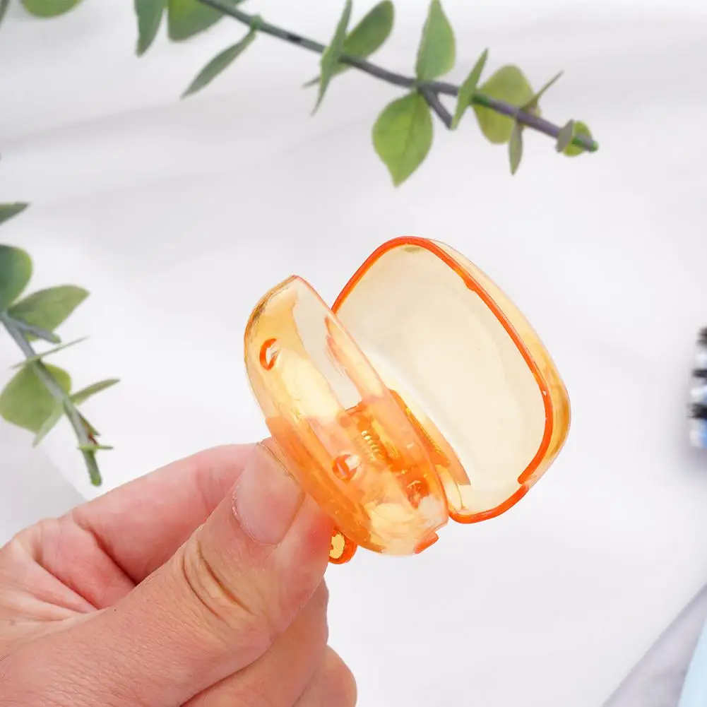 Mini Travel Toothbrush Head Covers Toothbrush Protector Cap Brush Pod Case Protective Portable Plastic Clip for Household