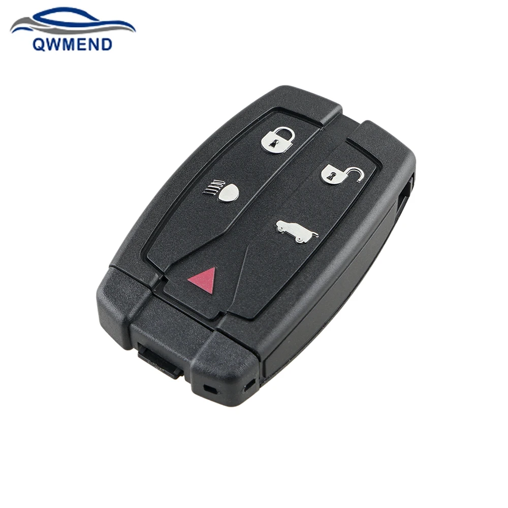 

QWMEND Replacement 5Button Car Remote Key Shell Fob For Land Rover Freelander 2 3 Car Key Case Uncut Blade