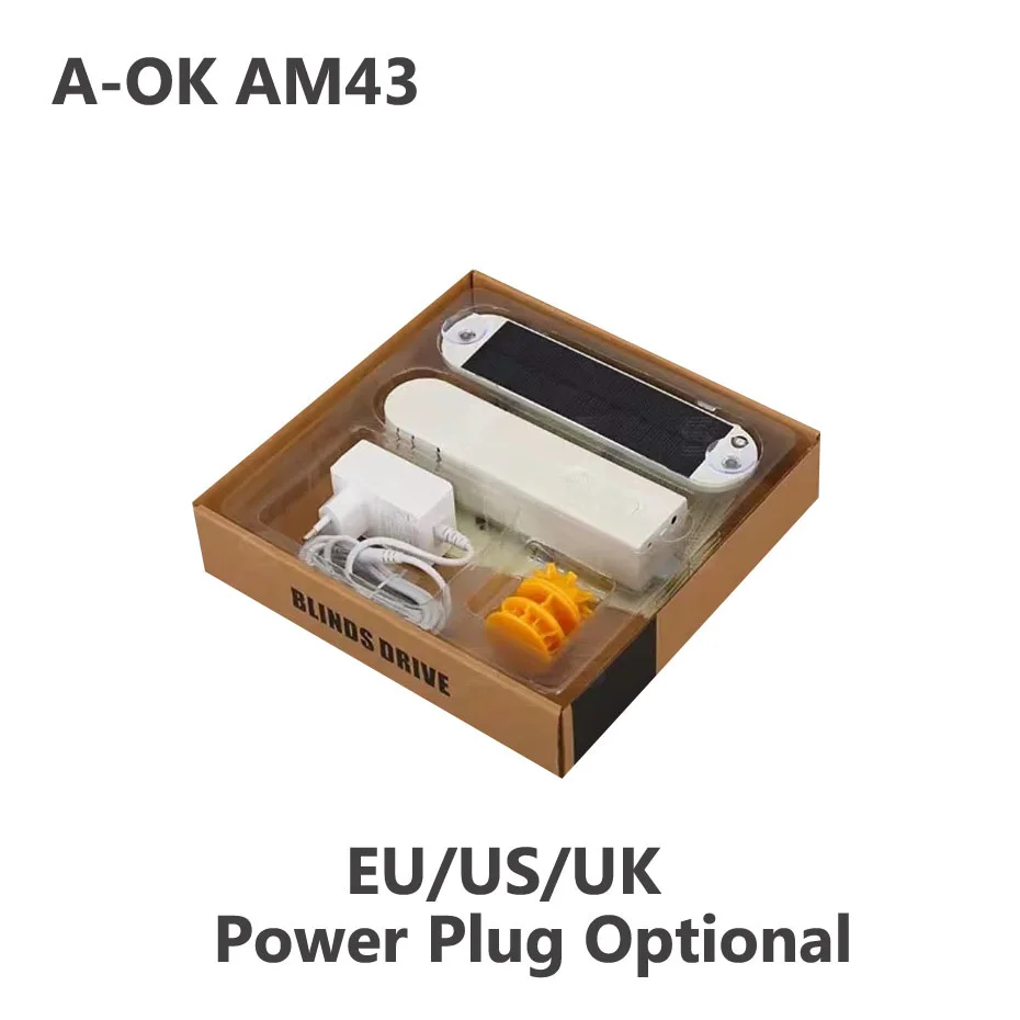 A-OK Am43 Kralenketting Pull-Touwblinde Motor,Tuya Smart App Zigbee Bluetooth, Spraakbesturing Via Alexa Google,Upgrade Handmatig Gordijn