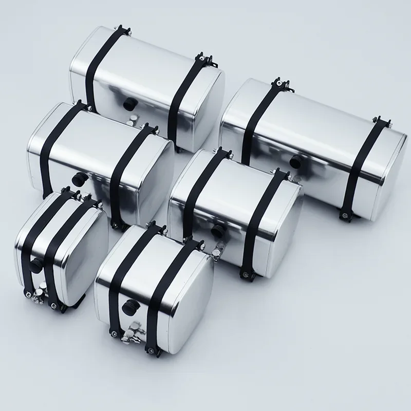 1:14th Scale Metal Simulation Hydraulic Tank Fuel Tank for Tamiya RC Truck Tipper SCANIA 770S VOLVO FH16 ACTROS BENZ MAN TGX Car