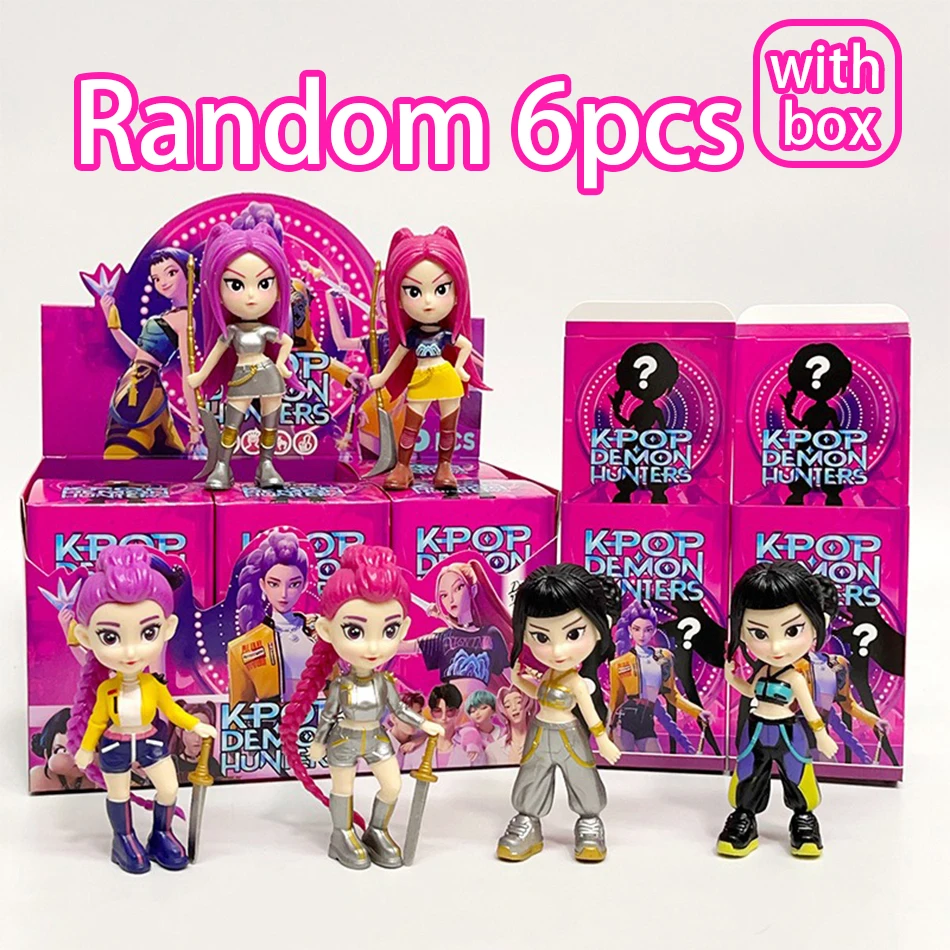 2025年新作アニメK-POPデビルハンター人形ビニール玩具ルミ・ミラ・ゾイキャラクタービニールマスクブラインドボックスオーナメント玩具クリスマスプレゼント