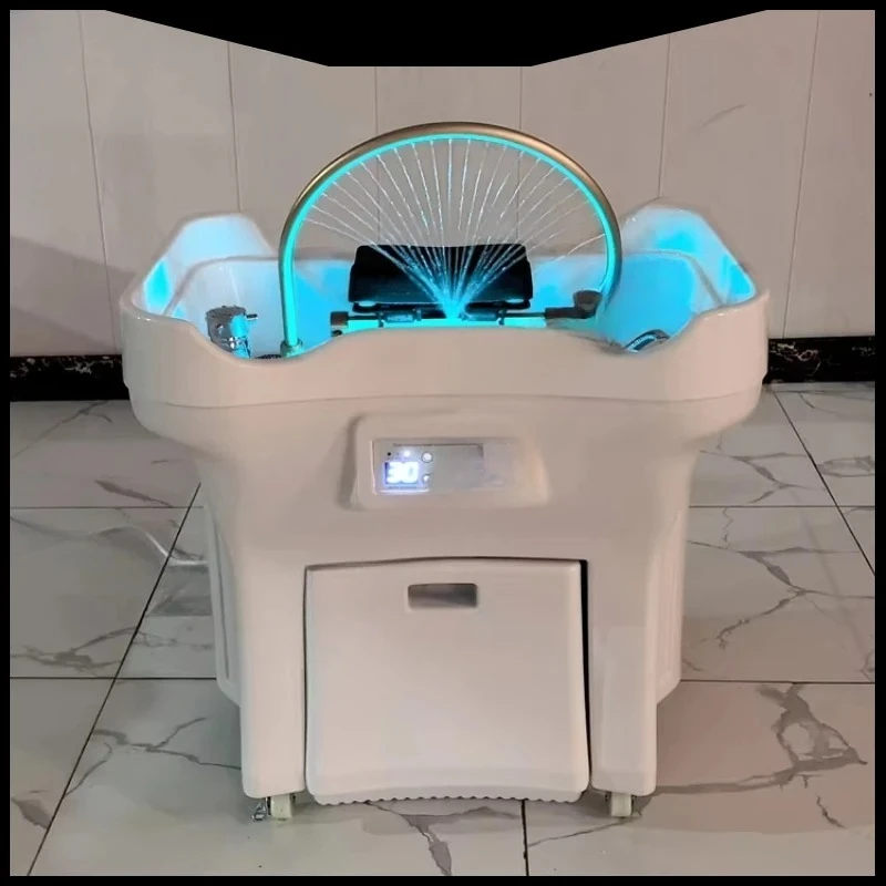 

Durable and reliable salon with the latest luxury water tank portable shampoo bed plastic bowl sink hair care styling appliances