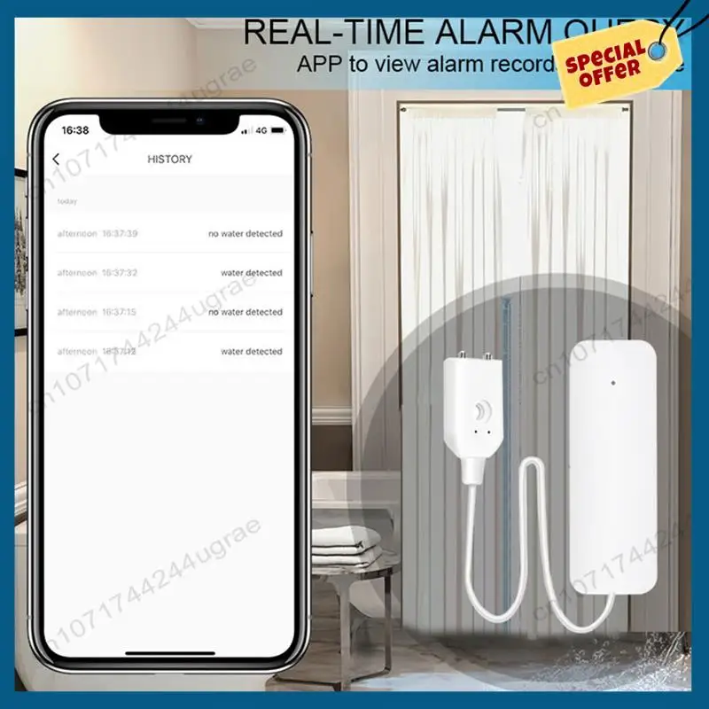 

-A15I Tuya Zigbee Датчик уровня воды Сигнализация утечки Детектор утечки наводнения Сигнализация Система безопасности