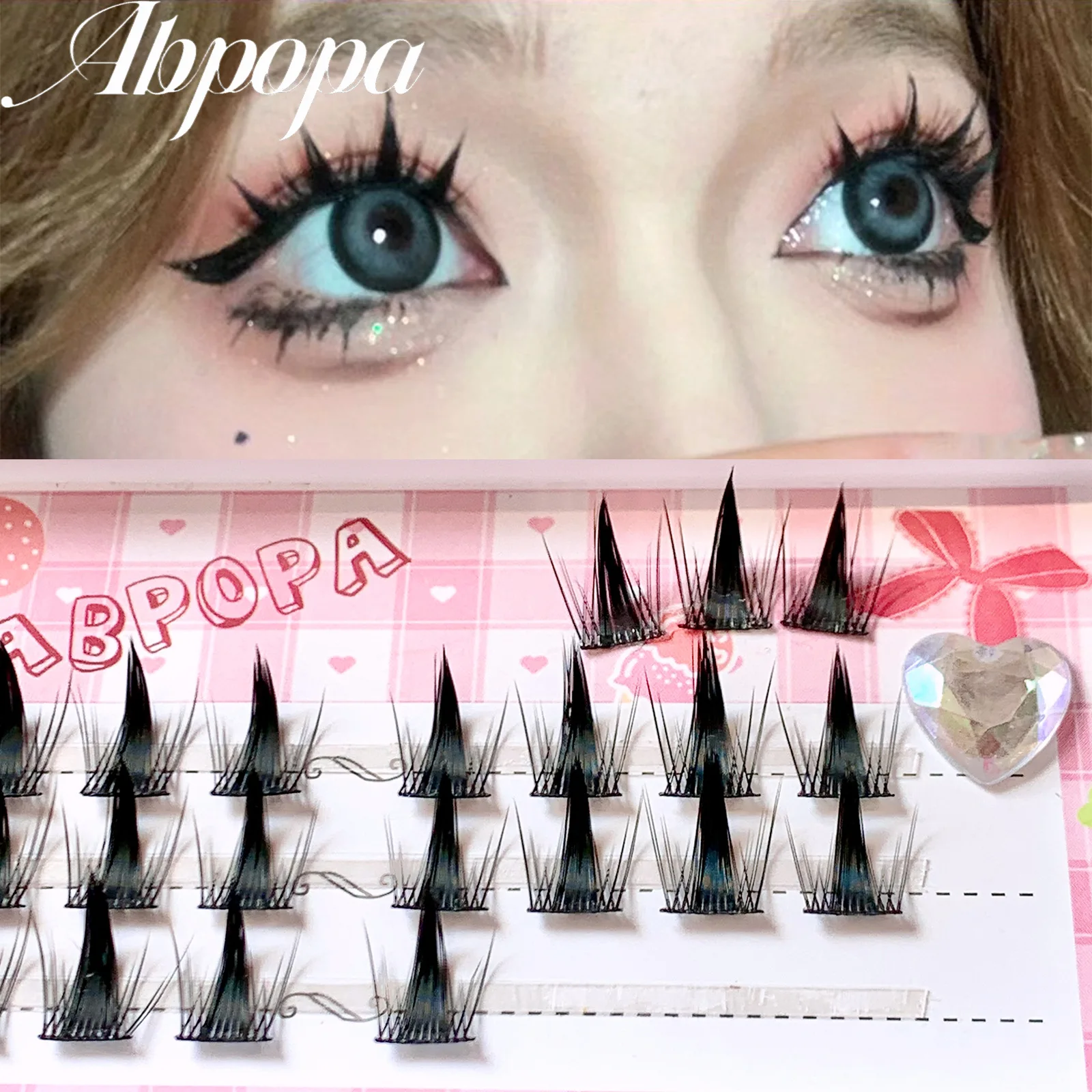 Little Devil Eyelash Cosplay Lash Lolita Extension False Eyelashes Japanese Fairy Lolita Sweet Eyelashes Eye Makeup Tools