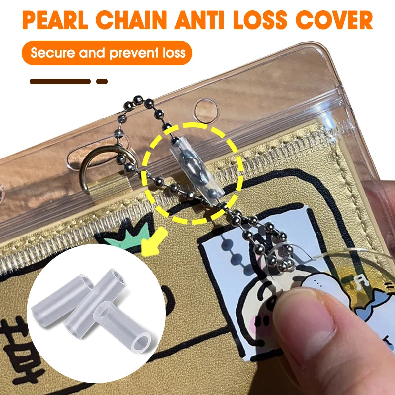 Bead Chain Anti-lost Cover 10/20/30/40/50Pcs Pendant Chain Protective Cover Prevent Bag Ornament From Falling Off