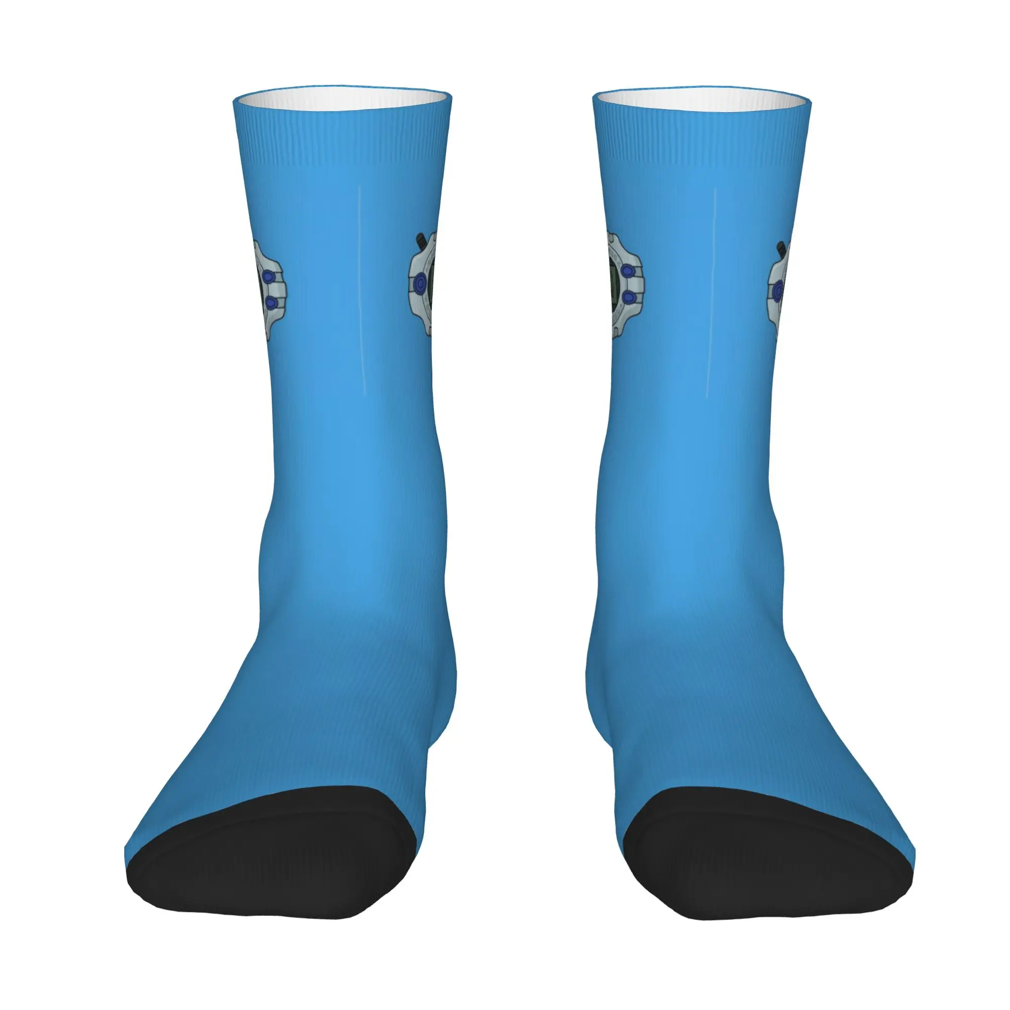 Funny Sock BANDAI Digimon Digivice Shadow Hip Hop Seamless Pattern Printed Men Socks Novelty Men's Socks