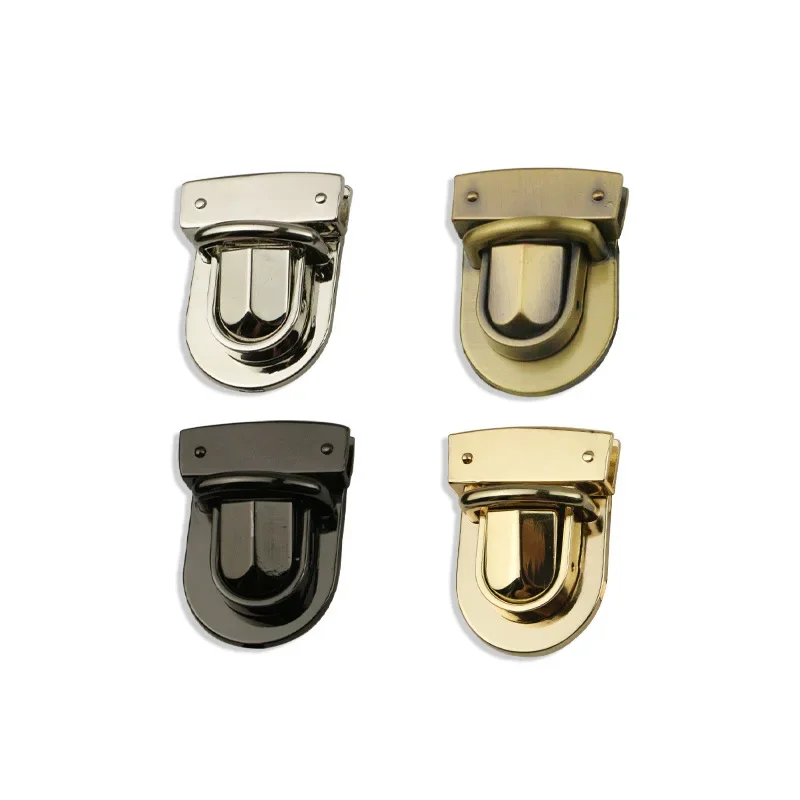 High Quality Bag Metal Accessories Factory Wholesale Various Type Metal Turn Lock Push Lock Handbag Closure