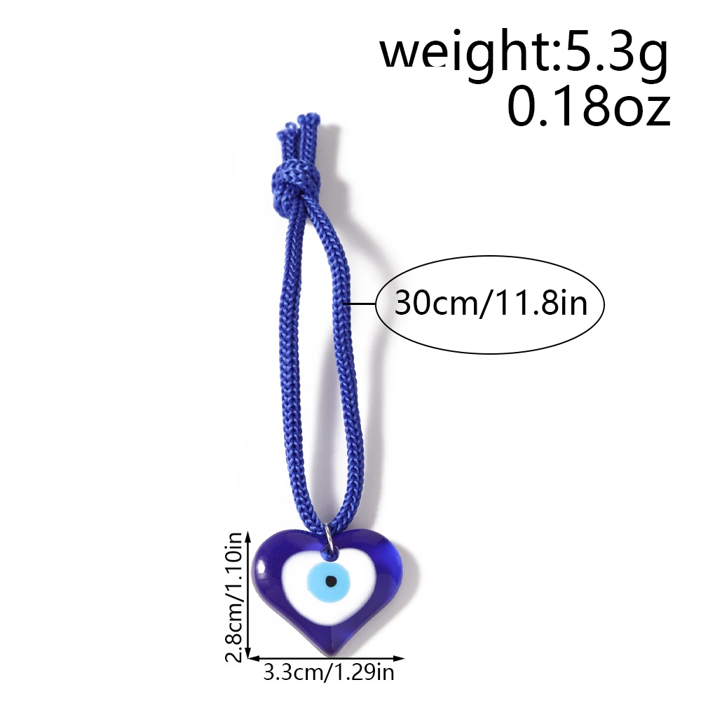 Aihua Bohemia Glücksbringer Türkisches Böses Auge Schlüsselanhänger Hamsa-Hand Blaue Glasperlen Schlüsselringe für Damen und Herren Taschenanhänger Deko-Geschenke – Detail 11