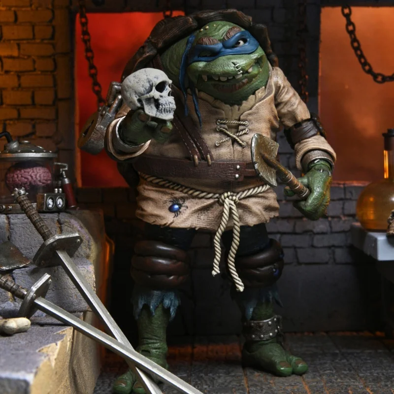 NECA Global Monster Scientific Freak Ninja Turtle Leonardo Ręczny model Zestaw zabawek Prezenty