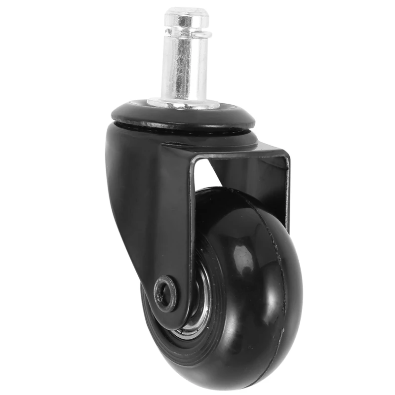 5 Pcs Replacement Chair Caster Wheels 2 Inch, Heavy Duty Wheels With Plug-In Stem 7/16 X 7/8 Inch,Quiet & Smooth Rolling