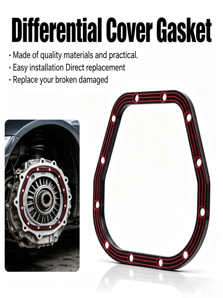 9.75 Axle Differential Cover Gasket LLR-F975 For Ford Rubber Heat-resistant Direct Replacement Car Accessories