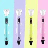 3D Printing Pen for Children OLED Display Gel Art Craft Printer Use PLA/ABS Filament 3D Drawing Print for Kids/Adults