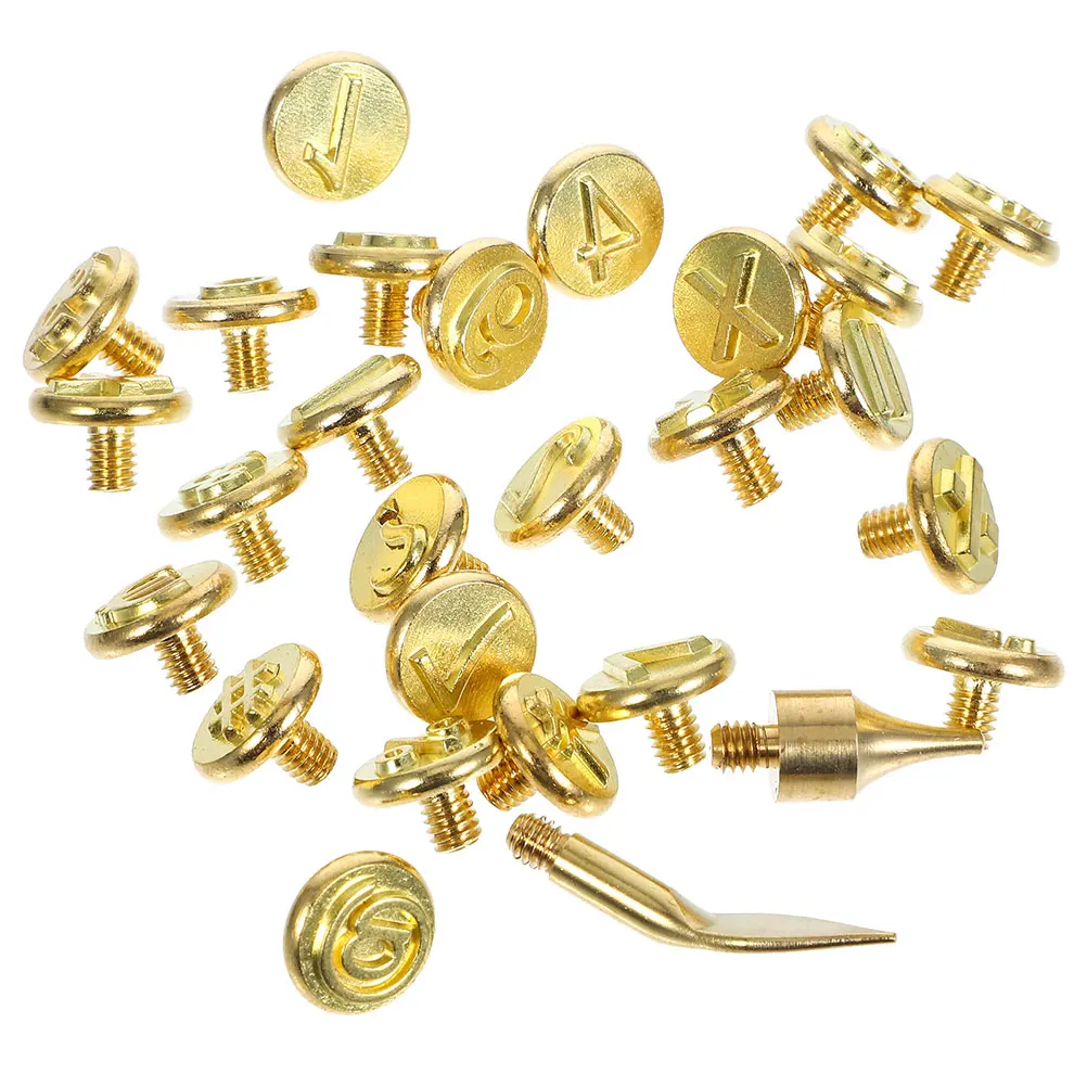 

2 Sets Brass Alphabet Wood Burning Tips For Diy Engraving Wood Paper Letter Stamps Crafting Tool Kit Woodworking Crafts