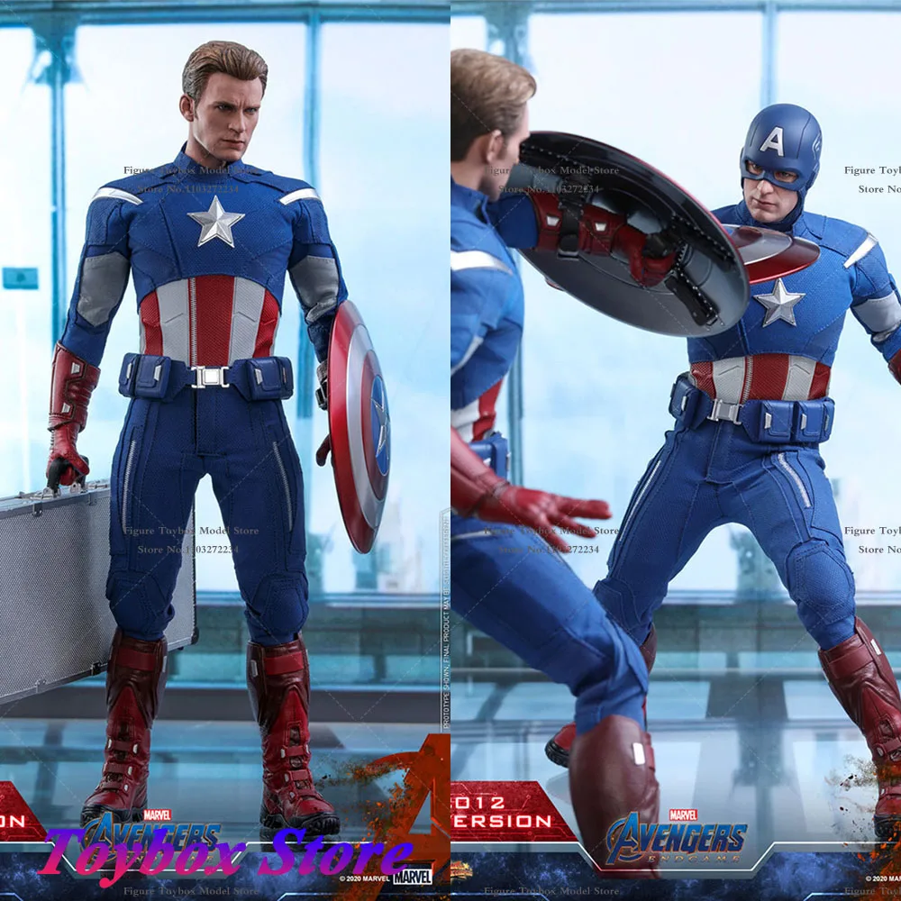 HT HOTTOYS MMS563 1/6 Scale Collectible Avengers Endgame Captain America Chris Evans Figure Full Set Action Doll