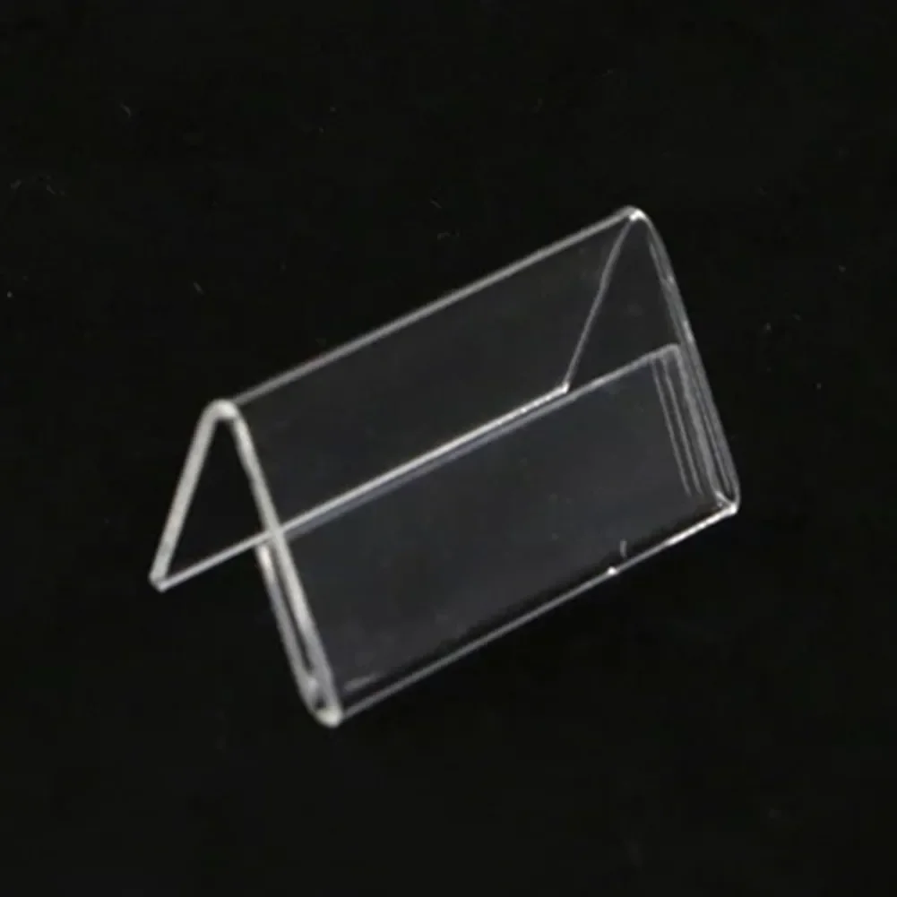 Brand New Display Stand Sign Display 2x4cm 40/50pcs Business Card Display Easels Label Label Stand Stand Price