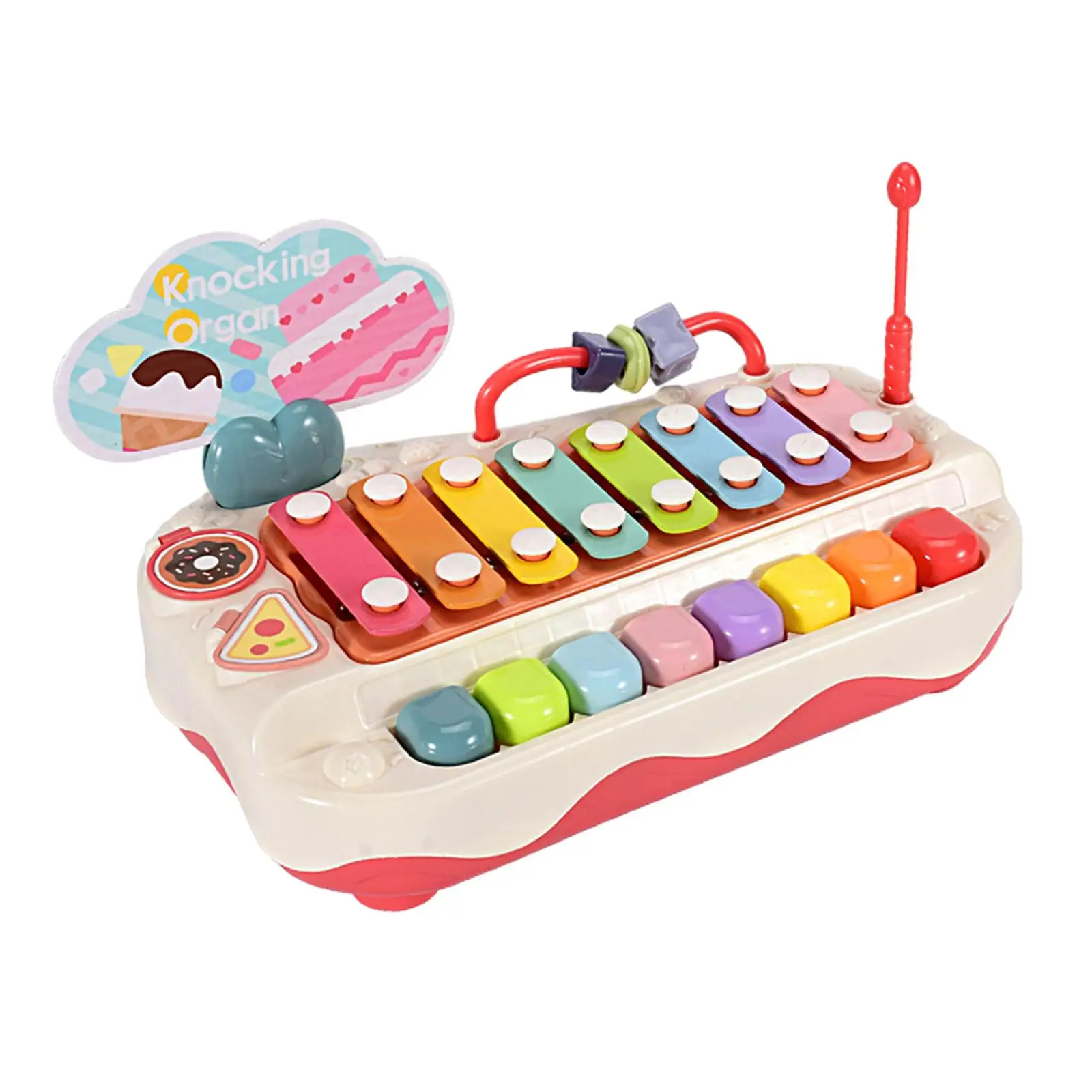 Kids Musical Toy Multicolored Early Educational Toy Baby Piano Xylophone Toy for Baby Toddler 1 2 3 Years Old Kids Holiday Gifts