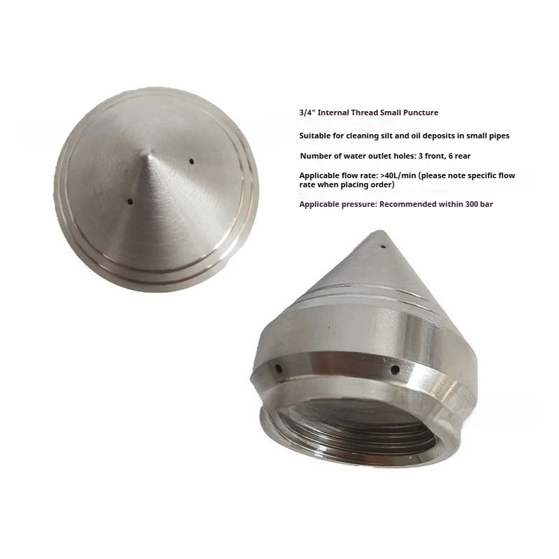 3/8" 1/2" 3/4" M22 CHISEL POINT NOZZLE Sewer Jetter Nozzle High Pressure Drain Jetter Hose Nozzle with Stainless Steel 5000 PSI