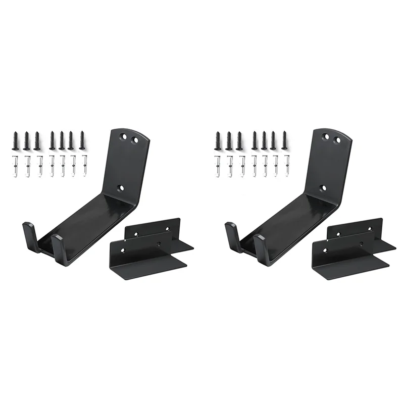 4X Wall-Mounted Bicycle Pedal Mounting Bracket Heavy-Duty Bicycle Fixed Hook Pedal Bicycle Storage Bracket-AT20 - view 2