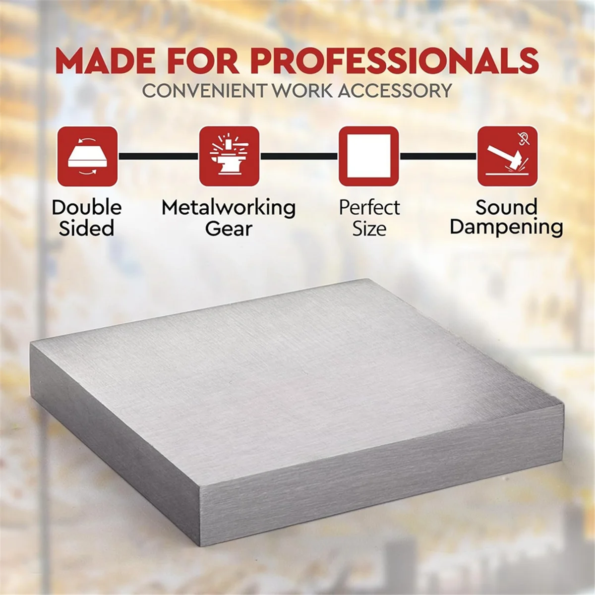 ABQR كتلة مقاعد البدلاء الفولاذية أدوات المجوهرات المسطحة - كتلة مقعد معدنية صلبة معالجة حرارية لصنع المجوهرات B