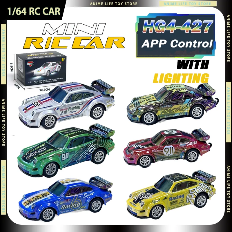 

Новая миниатюрная радиоуправляемая машинка HengGuan HG4-427, масштаб 1/64, из сплава, гоночная, 2,4 ГГц, управление через приложение, 2 режима, 3 скорости, со светодиодной подсветкой, настольная игрушка, лучший подарок