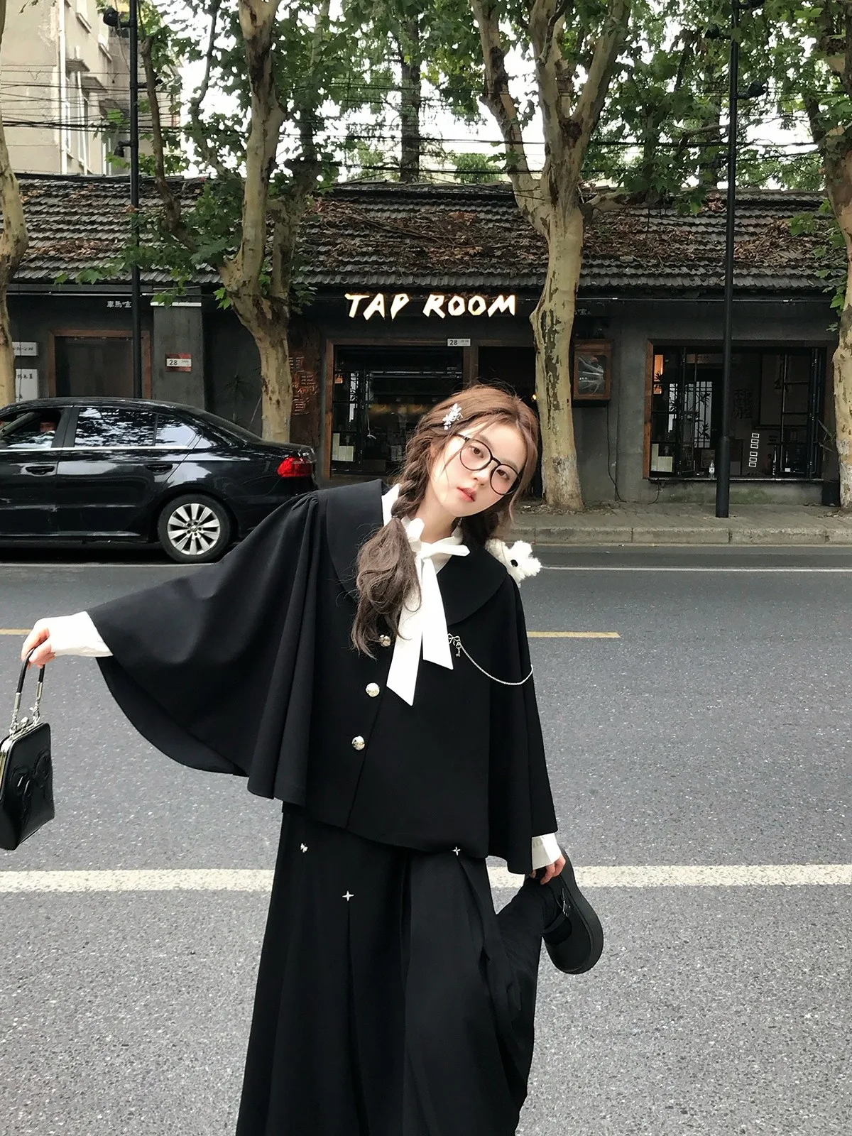 

Комплект Bla Magic Cloak: повседневная юбка миди с высокой талией и пуговицами, из полиэстеровой смеси, для женщин больших размеров, модный дизайн.