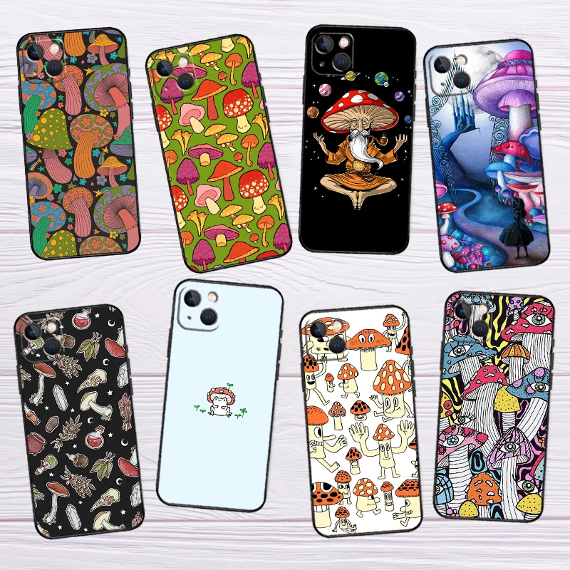 Magic Mushrooms Case For Samsung Galaxy S25 Ultra S21 S22 S23 S24 Ultra S9 S10 S20 Plus S25 FE Cover Shell