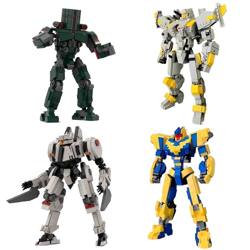 Serie Moive Titan Mecha Building Block MOC Pacific Robot da combattimento Armatura da battaglia meccanica Modello di assemblaggio Puzzle Giocattolo Regalo di compleanno