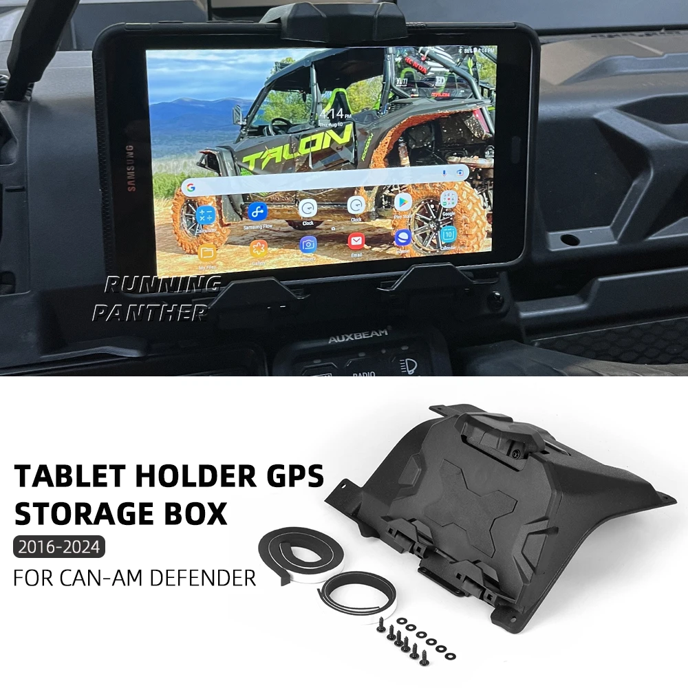 حامل هاتف لـ Can-Am ، Defender HD10 HD8 Max HD10 HD8 HD8-، منظم GPS ، صندوق تخزين ، جهاز لوحي إلكتروني UTV