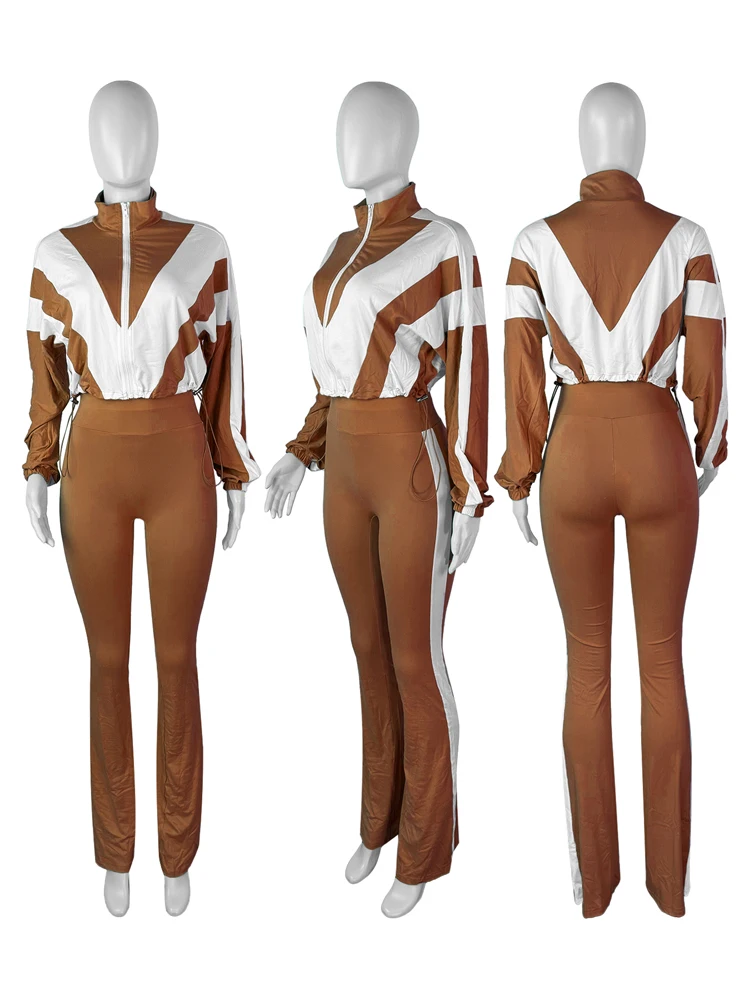 2025 Spring Two Piece Jogger Set Outwear Lounge Wear Trending Clothing Vendor Sports Pants Sets 2 Piece Tracksuit Women Sets
