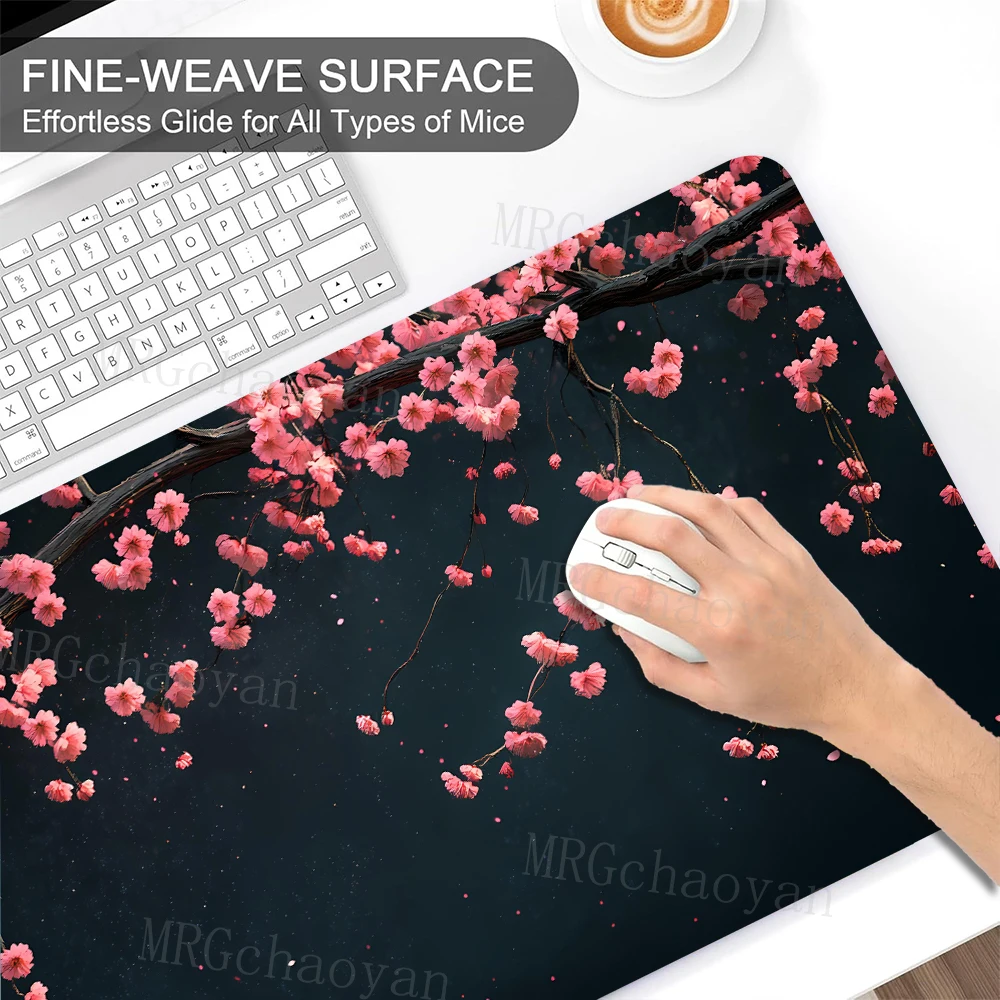 

Cherry Tree XXL Desk Pad Mouse pads Non-Slip Rubber desk mats for Gaming Office Keyboard Gamer MouseMat desk accessories rug