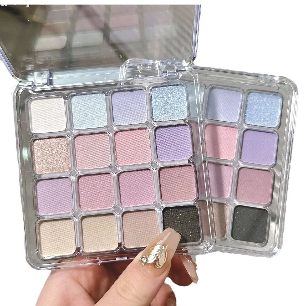 Paleta de sombras de ojos mate nacarado, pigmento de sombra de ojos de Color tierra, rosa, melocotón, 16 colores, resistente al agua, Cosméticos coreanos duraderos