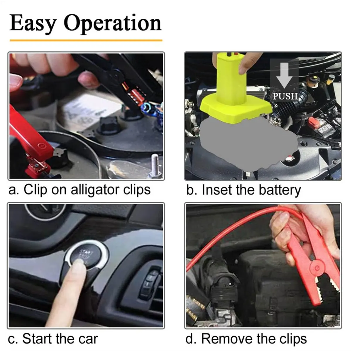 Budget-Friendly-Cables Adapter for 18V Battery,8AWG 2FT Portable Battery Jump Automotive Booster Cables Power for Car Jump