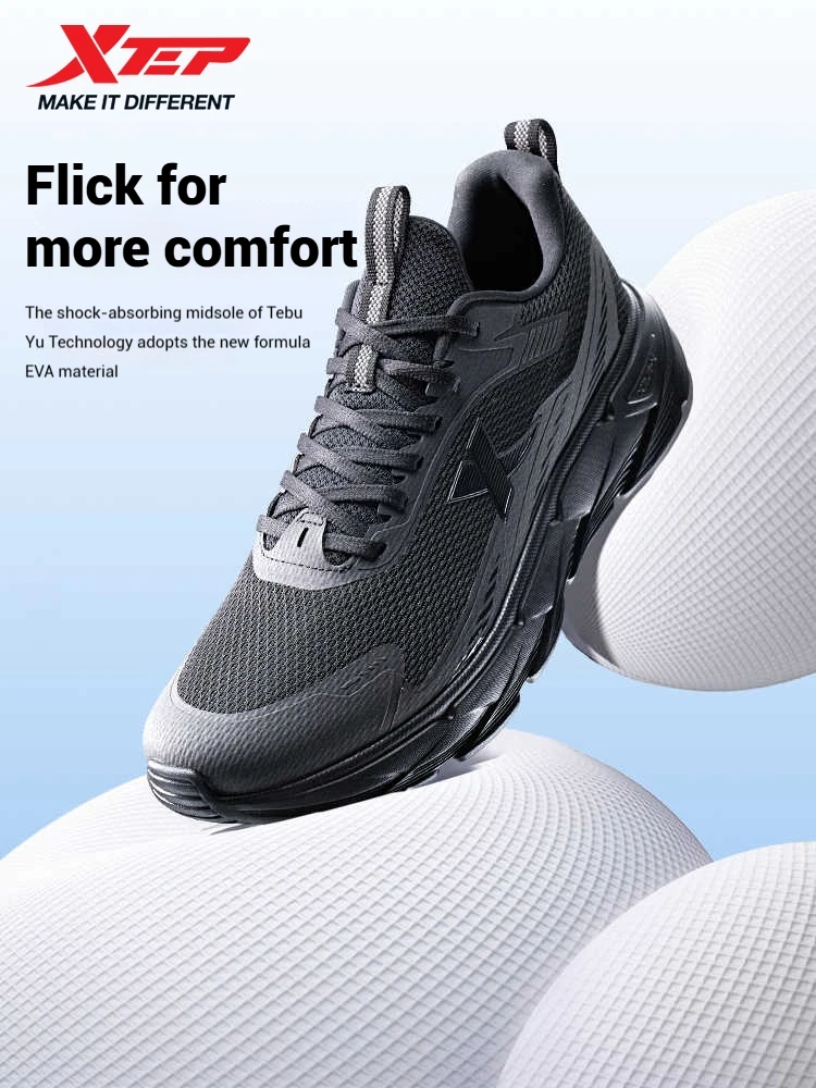 Xtep Cross-country Running Shoes for Men 2025 Spring Balanced Shock-absorbing Non-slip Wear-resistant Sport shoes 875119110018 image 2