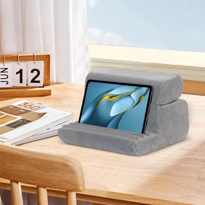 

For Cell Phone Tablet Stand Pillow Soft Holder Tablet Stand For Lap Multifunctional Bed & Desk Tablet Stand Tablet Holder Dock