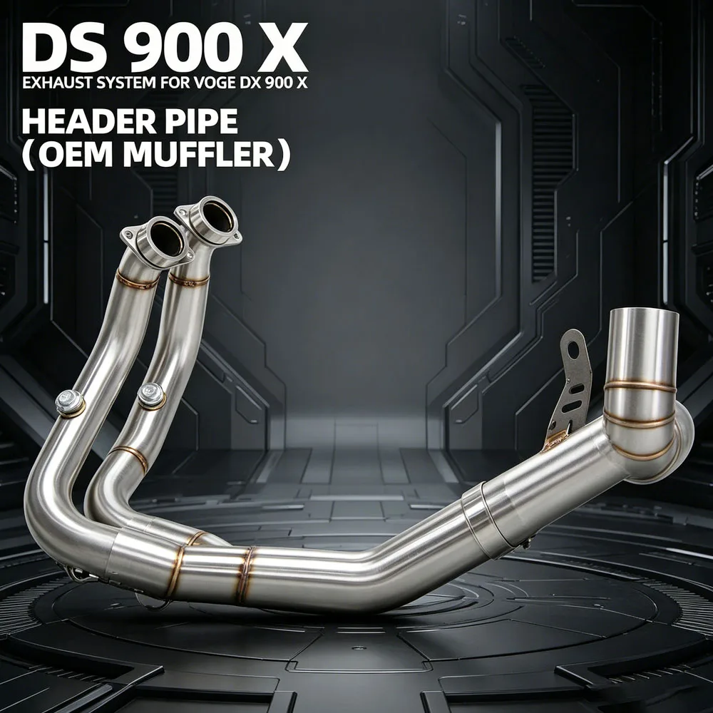 

DS900X Exhaust Manifold Kit For VOGE 900DS 900X Motorbike Escape Tube Adventure Moto Front Manifold Compatible Original Muffler