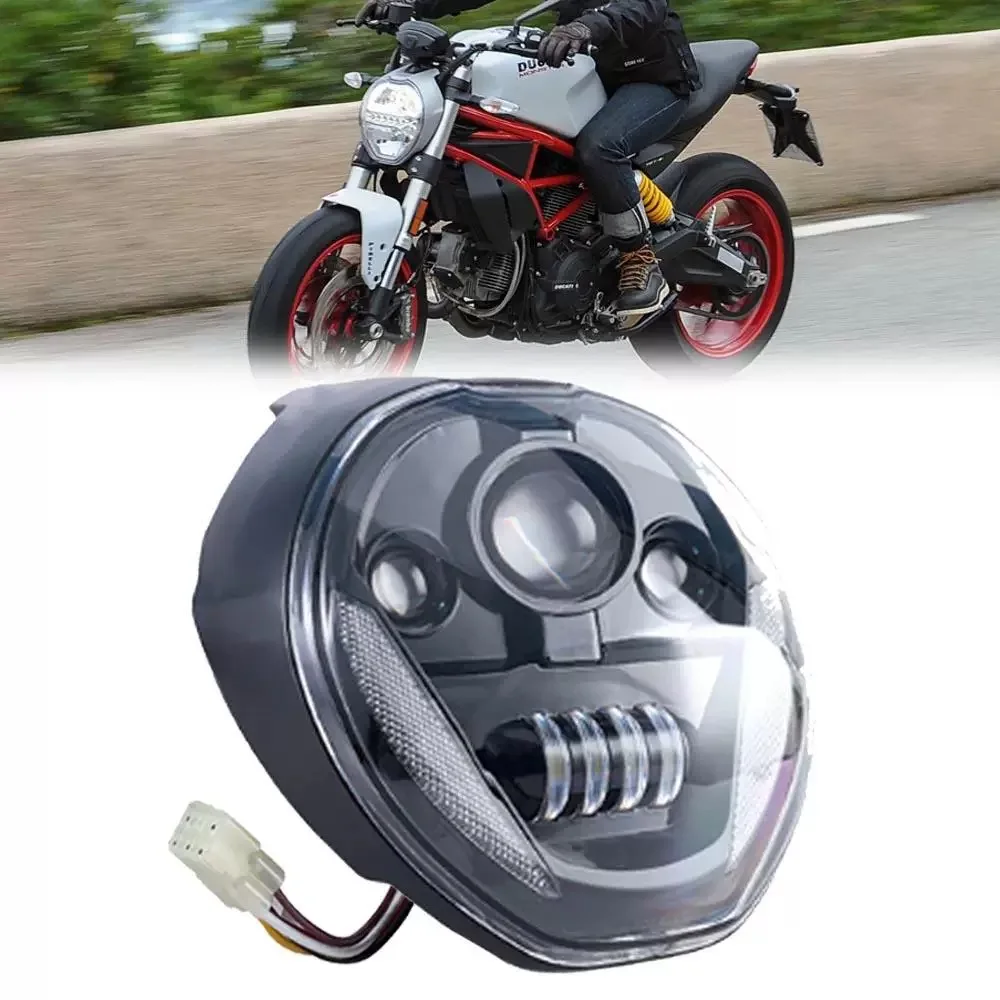 

Applicable, Monster 797/821/1200S modified LED headlight assembly with turn signal lens headlight