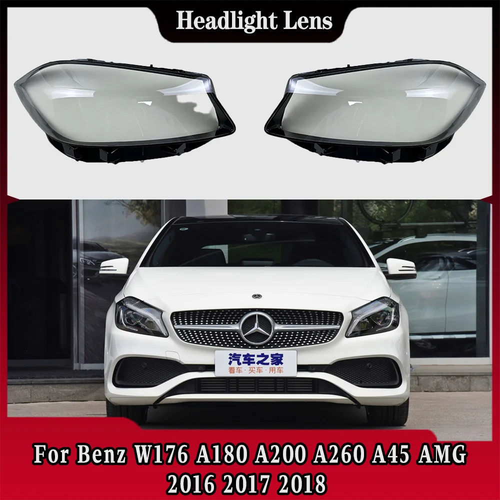 

Car Headlight Shell Replacement Headlight Cover Headlamp Lens Headlight For Benz W176 A180 A200 A260 A45 AMG 2016 2017 2018