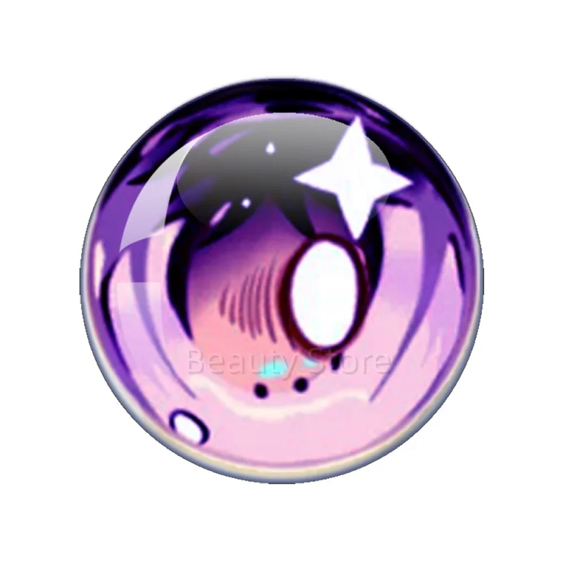 

10MM-40MM Blyth BJD Girl Toy Glass Doll Eye Chips Cabochon DIY Doll Jewelry Eye Pupil Part16 12Pcs Handmade Drop Glue Gift