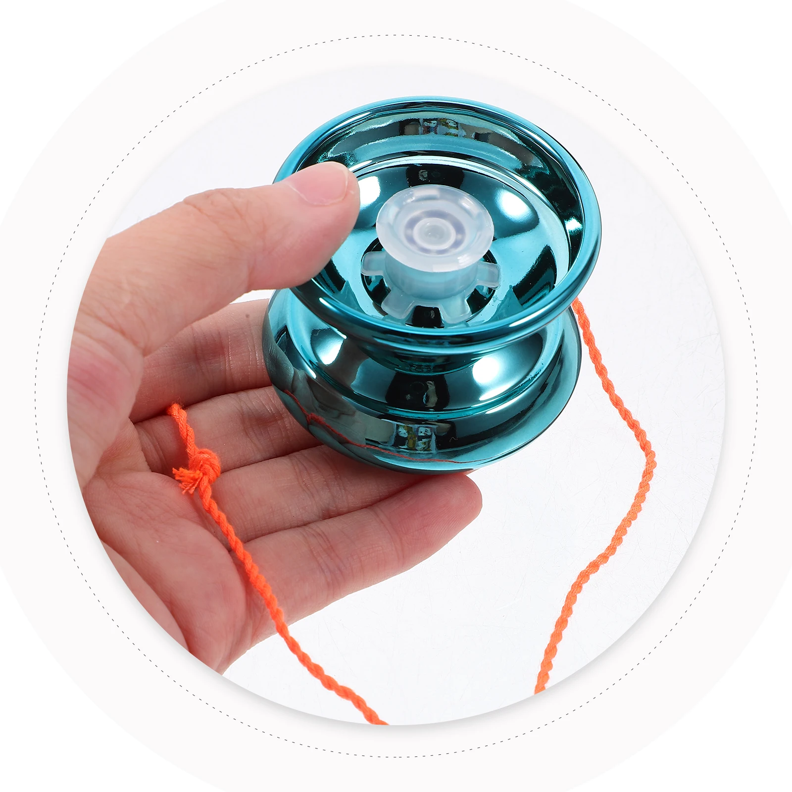 

1 set Beginner Alloy String For Kids Smooth Fingertip Plaything Unresponsive Yoyo Small Metal Yo-Yo Outdoor Hand-Eye