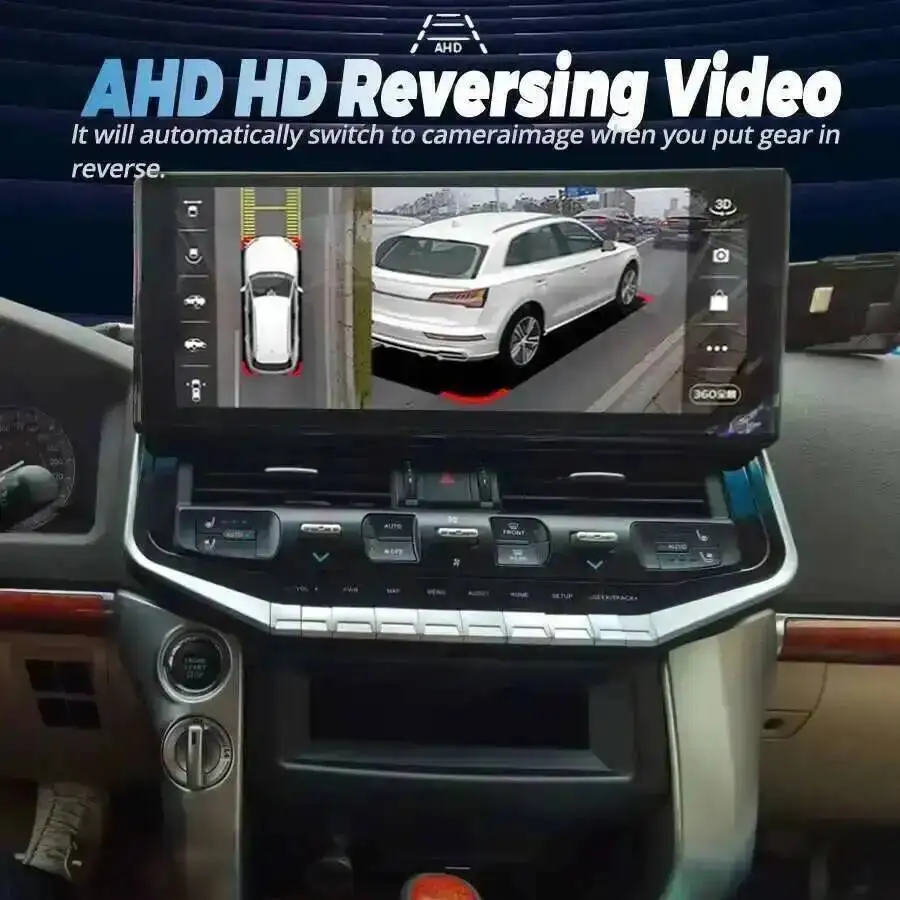 Video For TOYOTA Land Cruiser 200 LC200 LC300 Wireless Carplay 16.3 Inch Stereo Android 14 Qled Screen Upgrade 2023 Multimedia