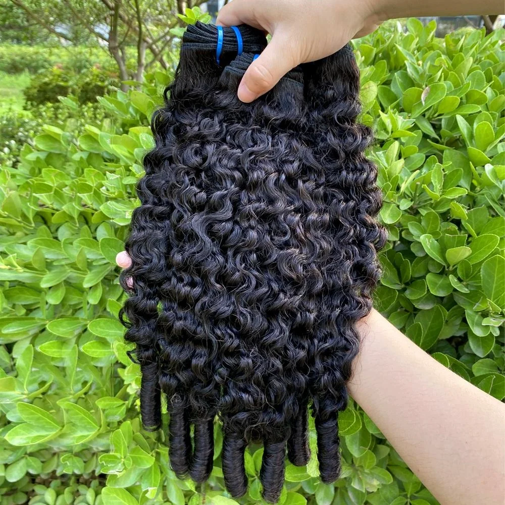 GOWIK Burmese Curly Human Hair Bundles Human Hair Quality Deep Wave Raw Hair Weave Bundle Double Drawn Vietnamese Hair Extension