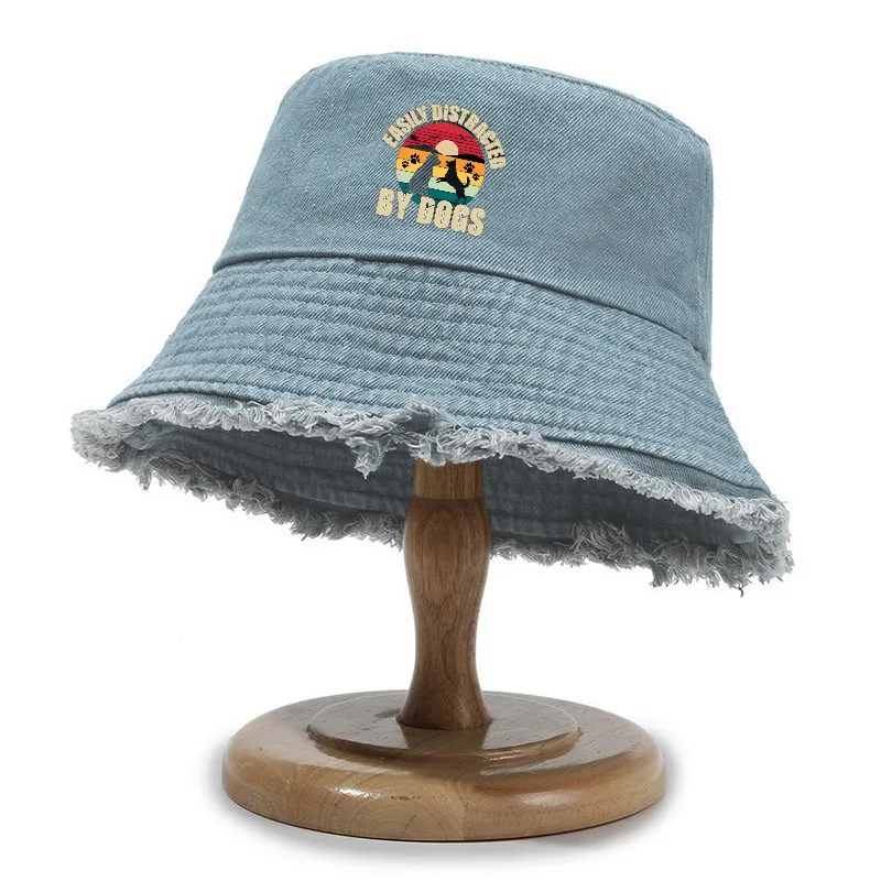 Denim Bucket Hat, All Season Sun Protection Casual Outdoor Bucket Hat In Stock