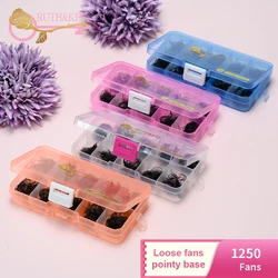 1250 Fans Handmade Loose Bulk Volume Pro Made Lash Fans Eyelash Extension Heat Bonded Loose Premade Fans Promade Fans Lashes