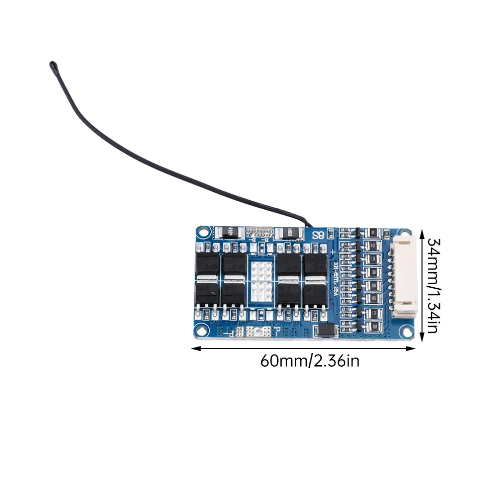 8S 15/20/25A Lithium Iron Phosphate Battery Charging Protection Board Active Equalizer Module Temperature Control Same Port BMS