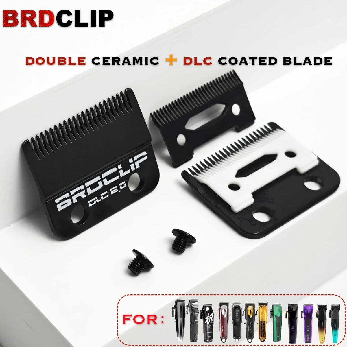 BRDCLIP DLC Replaceable Blade for 8148 R77F M10 M5 Professional Hair Clipper Ceramic Blade Hair Cutting Machine Accessories