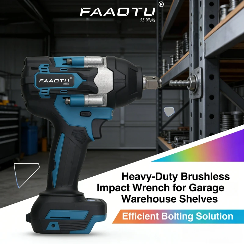 

FAAOTU DTW700 18V charging impact wrench Brushless electric wrench Large torque impact wrench for MT battery