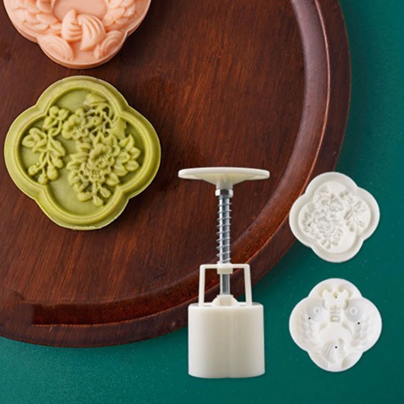 Stampo per torta fagioli mung a forma pesce da 50g Stampi per mooncake in plastica Accessori per cottura Dropship