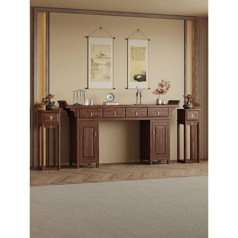 LMM Home Table, Six-Piece Set, Incense Entryway Cabinet, Eight Immortals Table and Altar Platform