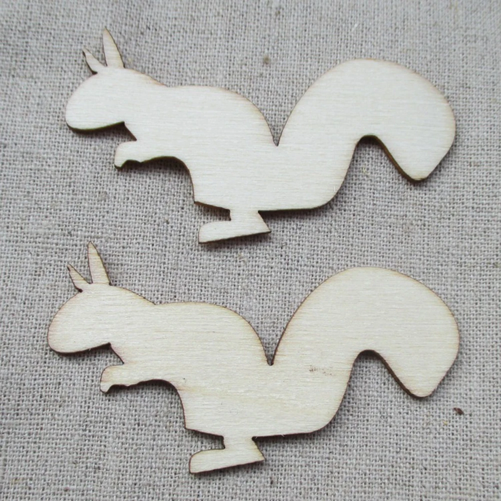 

10 pcs Wooden Doodle Chips DIY Crafts Supplies Unfinished Wood Cutouts for Handicrafts Wedding Decorations Game Props Bamboo